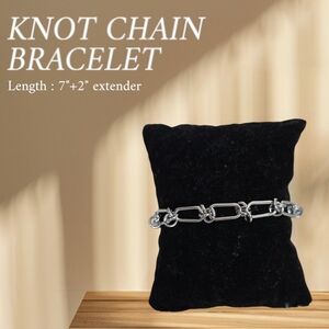 Stainless Steel Knot Chain Bracelet